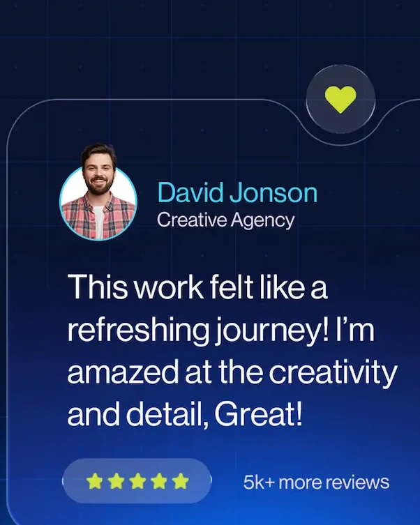 Including customer testimonials and reviews builds social proof and reassures recent visitors. This type of visual testimonial is effective for boosting credibility and improving website conversion rates.